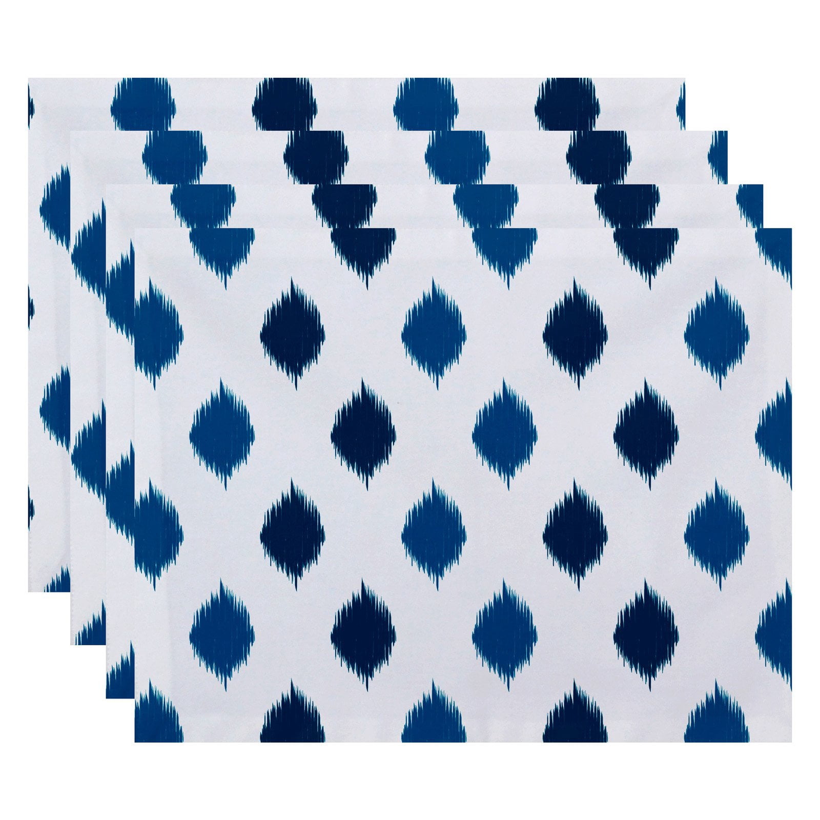 Simply Daisy 18" x 14" Ikat Dot Stripes Geometric Print Placemat