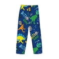 thumbnail image 5 of Xecao Dinosaur In Space Men's Straight Lounge Pajama Pants: The Ultimate in Comfortable Sleepwear, 5 of 9