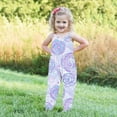 thumbnail image 2 of IROINNID Toddler Girls Kids Jumpsuit One Piece Floral Printed Sleeveless Playsuit Strap Romper Summer Outfits Clothes 1-2T, 2 of 5