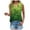 Green, variant on Womens Tank Tops Loose Fit V Neck Ruched Sleeveless Tops Casual Basic Banded Shirts (Orange, L)
