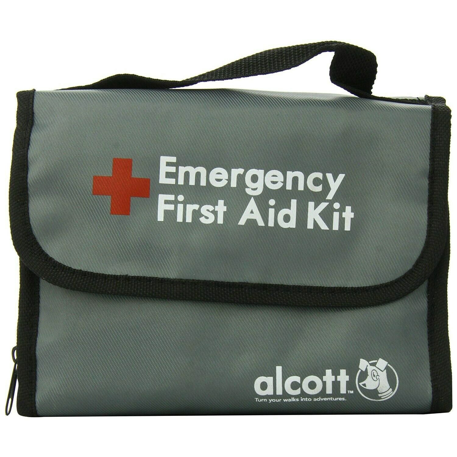 First Aid Kit 54 Piece Medical Supply Set For Dogs and People Safety Travel Bag