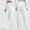 White, variant on Women's Autumn And Winter Solid Color Casual And Comfortable Sports Pocket Lace Up Wide Leg Straight Leg Sweatpants Womens Comfy Pants Clothes for Women for Work Yoga Straight Leg Pants Cargo Pant
