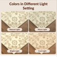 thumbnail image 7 of Design&I 3'x5' Ultra Soft Throw Mat, Neutral Beige Boho Botanical Panel Vintage Distressed Cream None Fluffy Washable Easy Care Indoor rug for Bedside Hallway, 7 of 7