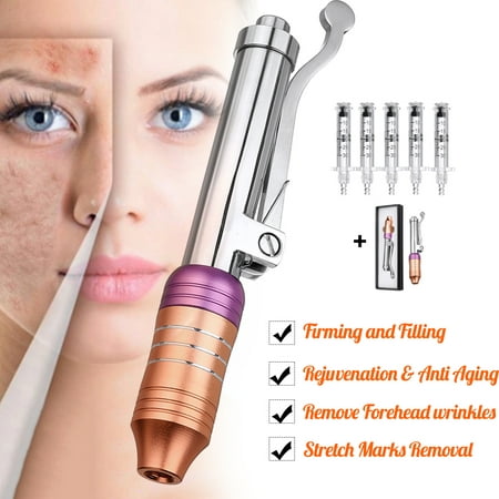 2019 Needle-free Non-invasive Atomizer Injection Pen Hylauronic Acid Micro Injector Hyaluron Pen Gun Set OR with 5 (Best Glutathione Injection Brand 2019)