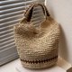 thumbnail image 5 of Bolso de hombro informal para mujer, bolso de Hobo ahuecado, bolso de cubo, bolso de playa de verano para mujer, 5 of 8