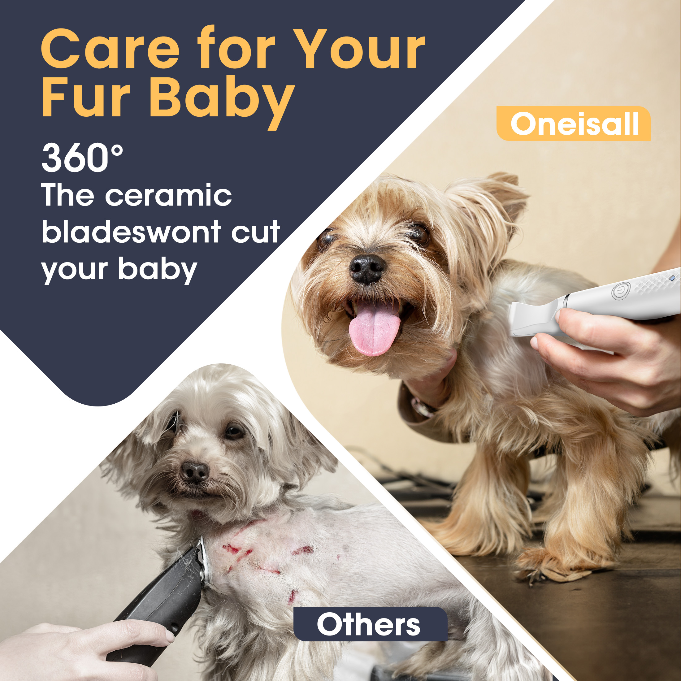 Oneisall N10 Dog Paw Trimmer with 2 Speed photo 7