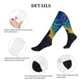 thumbnail image 5 of Lsque Abstract Starry Sky Pattern Sport Compression Socks for Men & Women 15-20 mmHg Knee High Nurse Pregnant Running Medical and Travel Athletic, 5 of 6