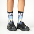thumbnail image 4 of Fuzoiu Not All Who Wander Are Lost2 Print Kids Socks For Boys Girls,Grip Crew Socks with Non Slip,Lightweight Stretch Crew Socks,Toddlers Crew Boot Socks, 4 of 5