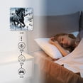 thumbnail image 4 of 12 Inch Wall Clock Battery Operated Silent Clock Decorative for Office, Kitchen, Outdoor, Living Room，Black Horse Winter Creative, 4 of 4