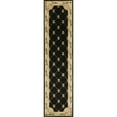 thumbnail image 2 of Jewel 0307 Black Fleur-De-Lis 7'9" x 9'6" Size Area Rug, 2 of 2
