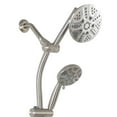 thumbnail image 4 of Westbrass SCH900-07 Shower Kit with Slide Bar, Diverter, 5-Function Spray Fixed Shower Head & Hand Shower and 5 Ft. Hose, Satin Nickel, 4 of 7