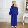 thumbnail image 4 of Wdgfv Teen Girls Sweatsuits Half Zipper Pullover Sweatshirts Baggy Wide Leg Sweatpants Set 2 Piece Activewear Blue 8-9 Years, 4 of 5