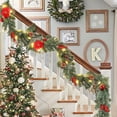 thumbnail image 3 of 6Ft Artificial Pine Christmas Garland Winter Greenery Garland for Holiday Season Mantel Fireplace Table Runner Centerpiece Décor, 3 of 8
