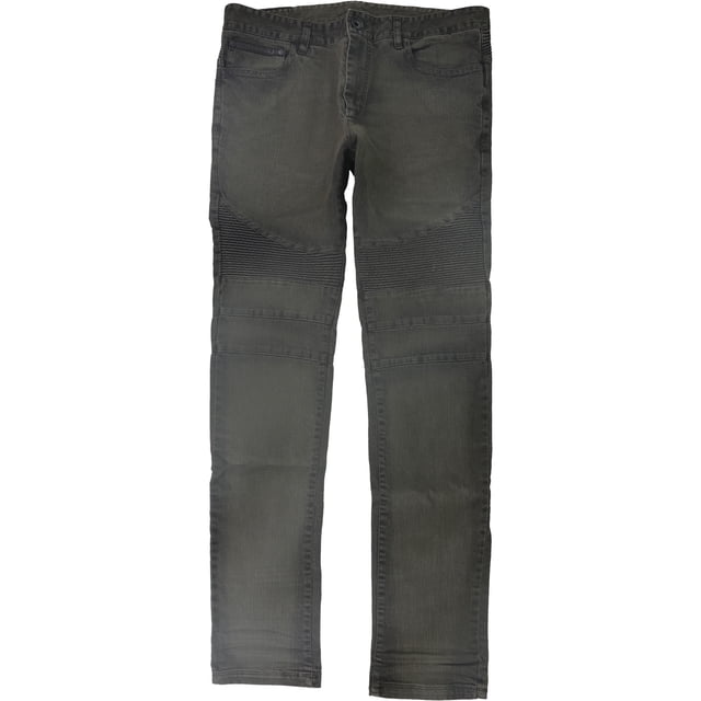 Rogue State Jeans Droits Texturés pour Hommes, Vert, 33W x 32L