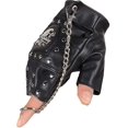 thumbnail image 5 of gants Gothiques Steampunk Gants Sans Doigts De Capitaine En Cuir Vintage Pour Hommes, 5 of 5