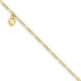 thumbnail image 1 of Figaro en Or Jaune 14K avec Cœur Suspendu, 1 of 2
