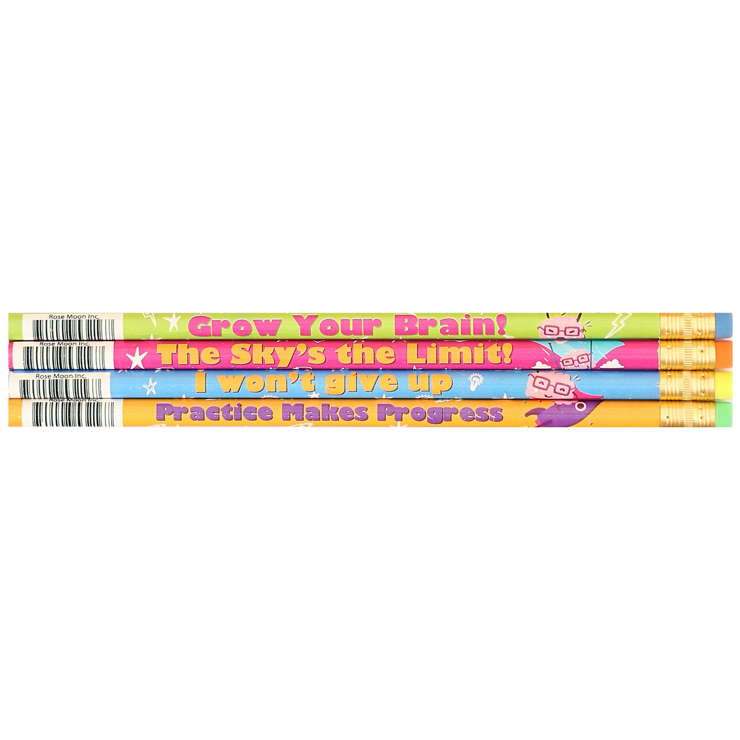 Moon Products Growth Mindset Pencil Assortment, 144 Pencils