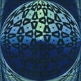 thumbnail image 1 of Ahgly Company Indoor Square Patterned Blue Ivy Blue Area Rugs, 6' Square, 1 of 6
