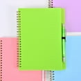 thumbnail image 2 of Dusknt Notebook Green, Office&Craft&Stationery,A5 Student Notebook with Pen Pp Loose Business Notebook for Homework and Pen20Ml, 2 of 9
