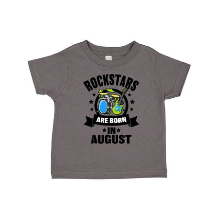 

Inktastic Rockstars Are Born in August Birthday Gift Toddler Boy or Toddler Girl T-Shirt