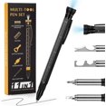 thumbnail image 1 of Gifts for Men, 12 in 1 Multitool Pen with Stress Relief Accessory, Flashlight Pen Bottle/Box Opener Hook Remover Lightweight Wrench, Cool Gadgets Tool, 1 of 5