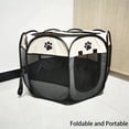 thumbnail image 3 of XIBUFE 2026 New Dog Playpen,Foldable Dog \U0026 Cat Playpen,Oxford Cloth Pet Tent,Scratch-Resistant Indoor Pet Cage,Portable Puppy \U0026 Kitten Pen with Breathable Mesh,Grey \U0026 White, 3 of 7