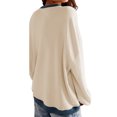 thumbnail image 5 of SHIBEVER Womens Oversized Sweatshirts Pullover Tops Color Block Oversized Crewneck Long Sleeve Shirts for Women Fall Clothes Tunic Tops Size L, 5 of 5