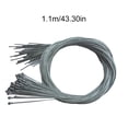 thumbnail image 3 of Pack of 10 Bike Shift Line Stainless Steel Inner Wire Core Brake Speed Inner Wire Core Fixed Mountain Cable Bicycle Galvanization Folding Type 3, 3 of 9