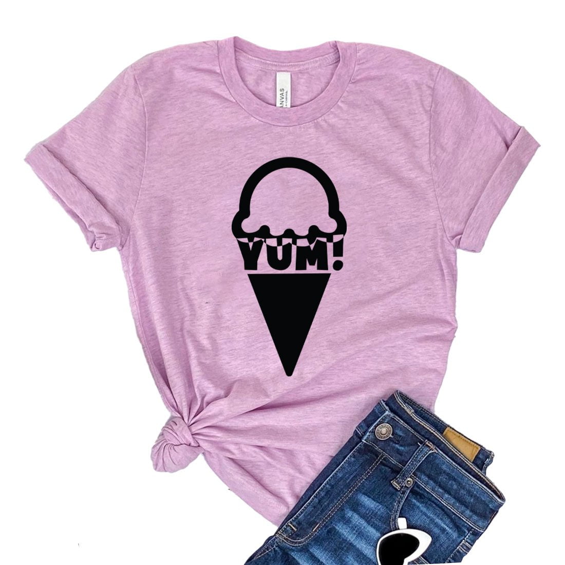 Yum T-shirt Foodie Tee Ice Cream Shirt 