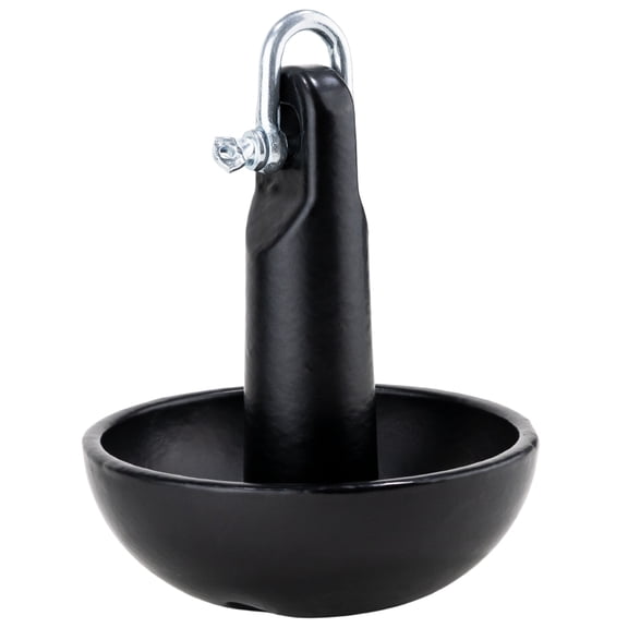 Five Oceans 5Lb Boat Anchor, Mushroom Anchor, Black PVC Vinyl Coating, Excellent Holding Power on Muddy Weeded Bottoms, 1-Piece Cast-Iron Construction - FO4553