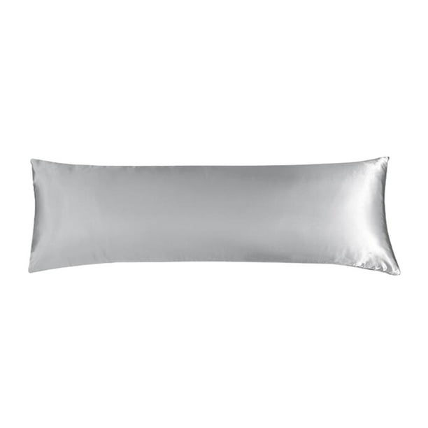Numerosas fundas de almohada de seda satinada Funda de almohada de seda satinada adecuada para cabello y piel Tamaño estándar 51x137cm Con cremallera oculta Suave transpirable vidrioso y fresco