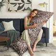 thumbnail image 4 of Leopard Print Body Pillow Cover – Soft & Breathable, Hidden Zipper, 20"x54", Fashion Animal Print – Cheetah & Tropical Spots, Perfect Gift for Side Sleepers, Pregnancy, Modern Home Decor, 4 of 6