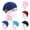Light Purple, variant on Jiaroswwei 2Pcs Solid Color Headband Anti Slip Buttons Head Wraps Nurse Doctor Kerchief Hat
