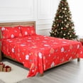 thumbnail image 2 of HITIME Juego de Sábanas Navideñas 4 Piezas Tamaño Queen, Bolsillos Profundos 16 Pulgadas, Microfibra de Poliéster Suave con Estampado Festivo, Ideal para Decoración y Regalo, 2 of 8