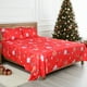 thumbnail image 2 of HITIME Juego de Sábanas Navideñas 4 Piezas Tamaño Matrimonial, Bolsillos Profundos 16 Pulgadas, Microfibra de Poliéster Suave con Estampado Festivo, Ideal para Decoración y Regalo, 2 of 8