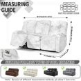 thumbnail image 7 of Xoenoiee White Marble Print Recliner Couch Cover, 8-Pieces Stretch Recliner Sofa Covers, Soft Reclining Slipcover, Washable Furniture Protector for Pets, 7 of 7