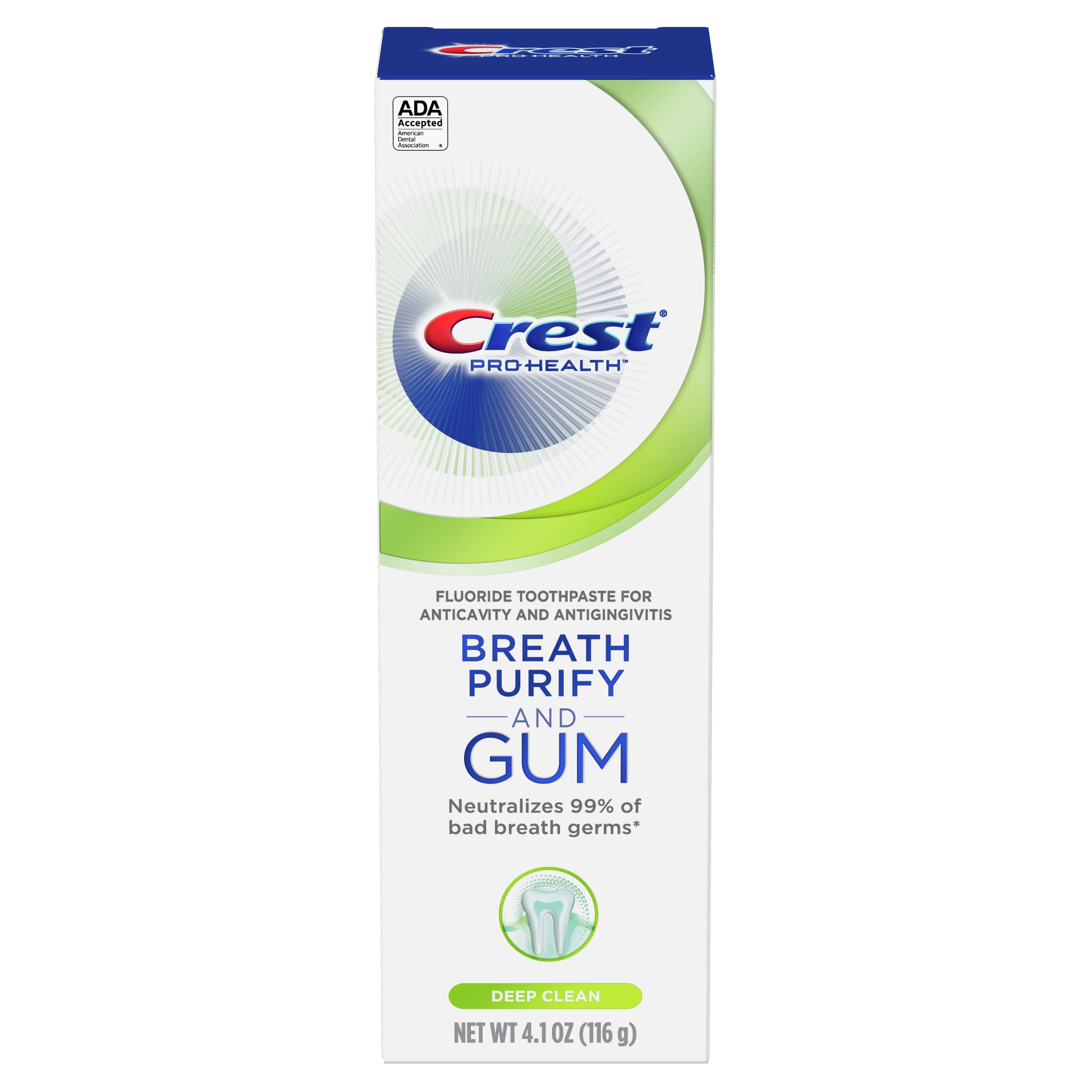 Crest Gum and Breath Purify Toothpaste, Deep Clean, 4.1 Oz Walmart