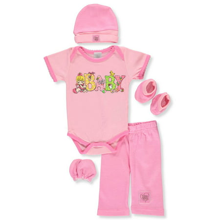 Precious Moments Baby Girls' 5-Piece Layette Gift