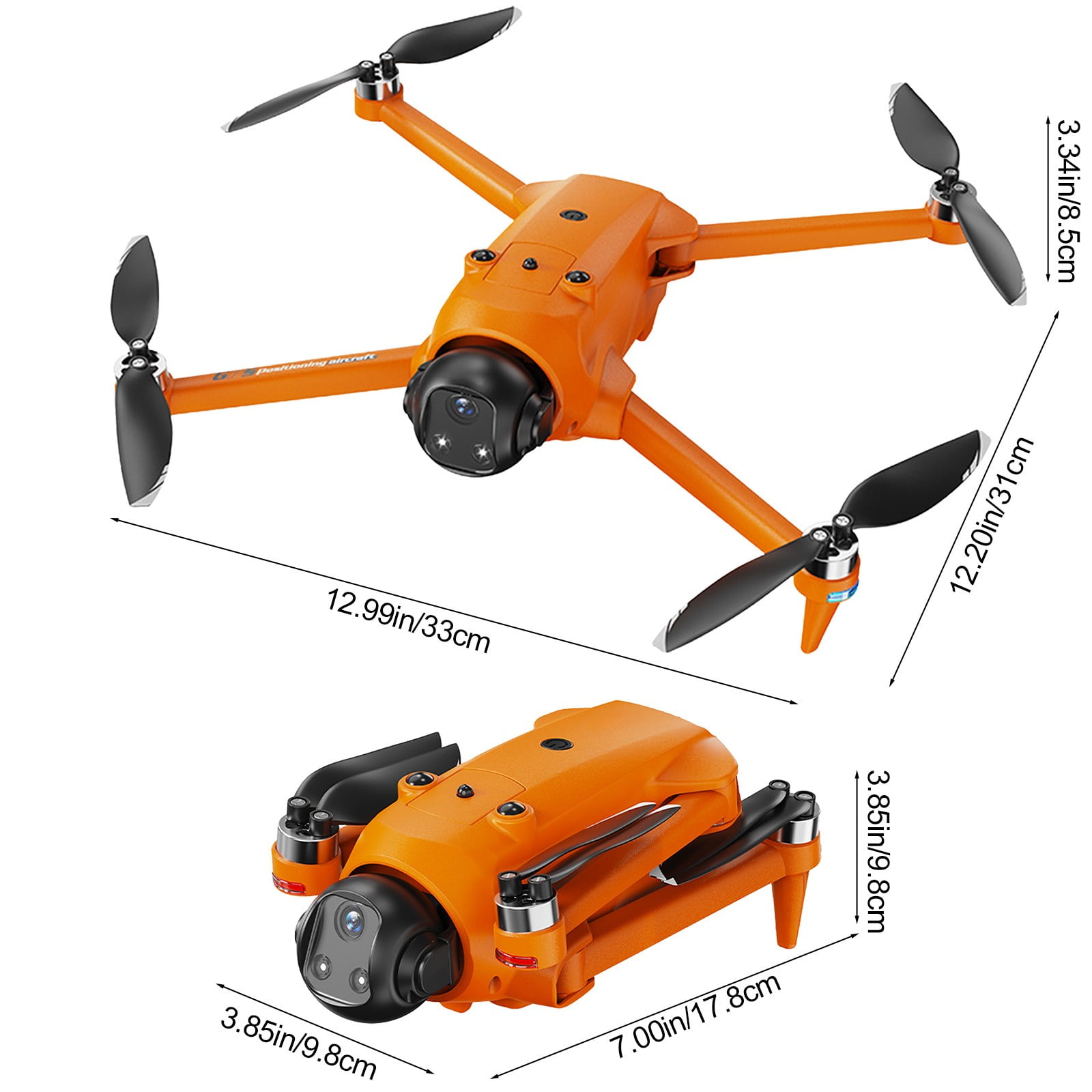 HCBY GPS Drone with 5.9-Inch Screen Remote - 2K+1080P Dual Camera, 1000m Range, 20-Min Flight & Airdrop Function for Teens (360° Obstacle Avoidance, 5G Transmission, Ages 14+)