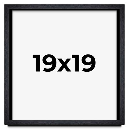 19x19 Shadow Box Frame Black | 1 Inches Deep Real Wood Farmhouse Shadowbox Display Frame | UV