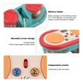 thumbnail image 3 of Colorful Ocean Projector Hand Drum with Lights and Sounds - Dual Beat Musical Instrument, Perfect Birthday Gift, Requires 3 AAA Batteries (Not Included) - Model 855-161C in Green, 3 of 6