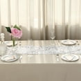 thumbnail image 3 of BalsaCircle 13"x108" Payette XL Sequin Table Runner White, 3 of 8
