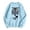 Blue, variant on Halloween Sweatshirts For Women Skeleton Ribs Heart Skull Crew Neck Long Sleeve Casual Fashion Loose Fit Fall Tops Casual Outfits