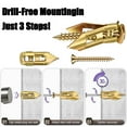 thumbnail image 5 of 30Sets Self Drilling Drywall Anchors with Screws Kit , Metal Expansion Bolt for Drywall Heavy Duty Hanging, 12x30mm No Pre-Drilling Needed, 5 of 7