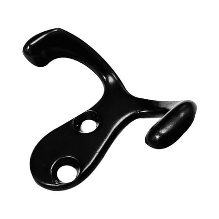 

TWCTUWEN No Towel Hangers for Bathroom Wall 1 Pack Coat Hooks Great Heavy Duty Double Prong Utility Hooks For Wall