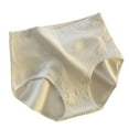 thumbnail image 2 of Cotton Thong Underwear for Women Women Cotton Underwear High Waist Stretch Briefs Soft Underpants Ladies Full Cover Underwear Panties Seamless Panties for Women White XXL, 2 of 8