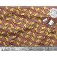 thumbnail image 1 of Soimoi Crepe Silk Fabric Heart & Bird Clip Art Decor Fabric Printed Yard 42 Inch Wide, 1 of 1