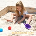 thumbnail image 2 of Arenero de Madera 2 en 1 Slsy con Excavadora, Cuadrado Grande, 2 Asientos, Cubierta Oxford Impermeable, Ideal para Jardín, Patio o Playa, Para Niños de 2 a 10 Años, 2 of 9