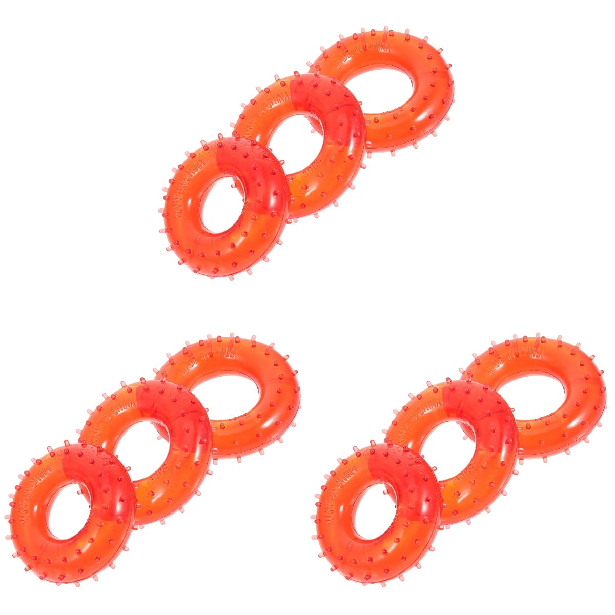 unbranded 9 Pcs  Hand Grip Strengthener Trainer Rings Hand Grip Strength Trainers Round Shaped Strength Trainers