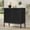 Black, variant on Buffet Sideboard Cabinets with Handmade Natural Oval Rattan Doors 1 piece, Accent Oak Color Entryway Chest Console Table with Storage Cabinet for Dining Room, Living Room, Kitchen